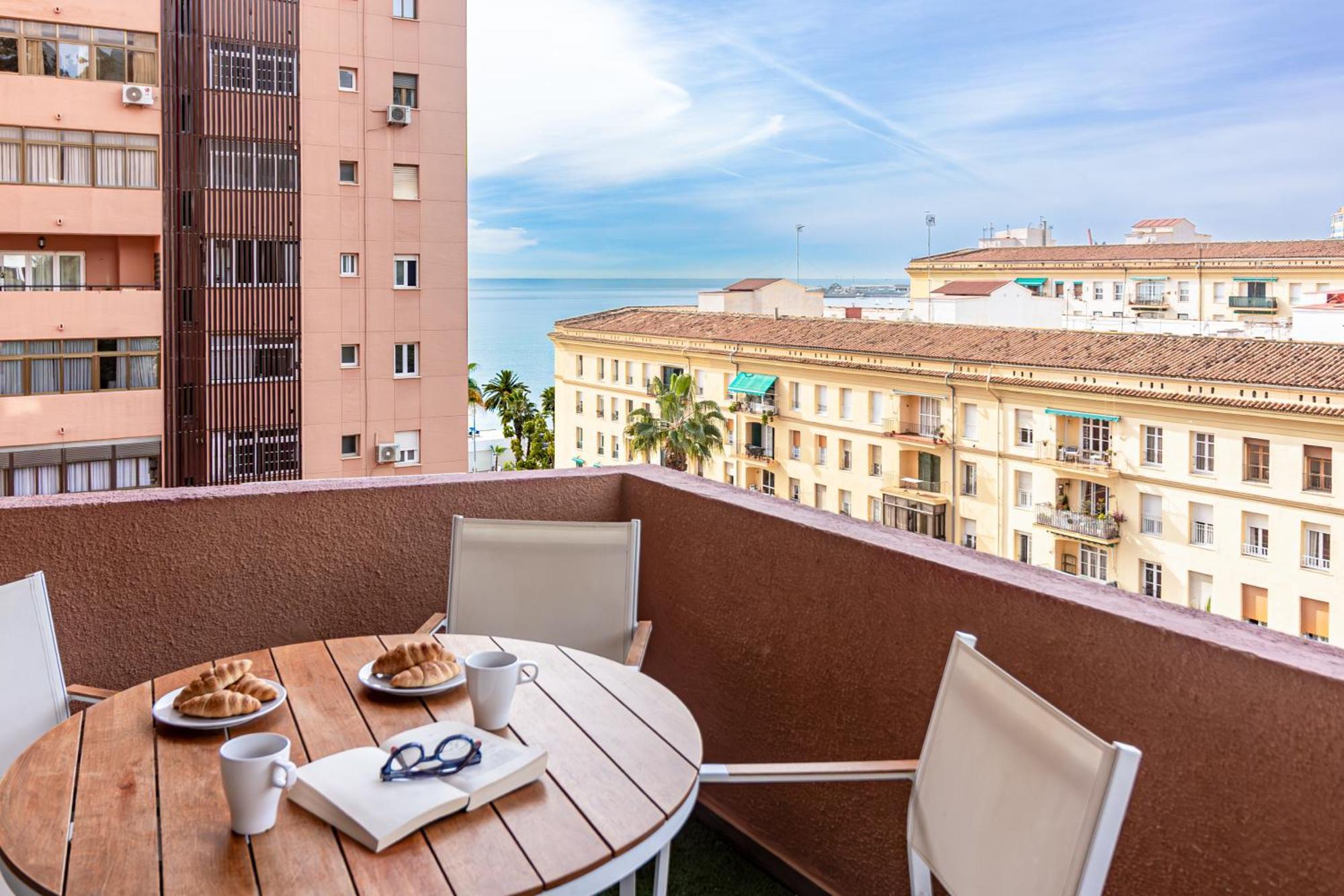 Malaga Center Flat Beach & Terrace Exterior foto